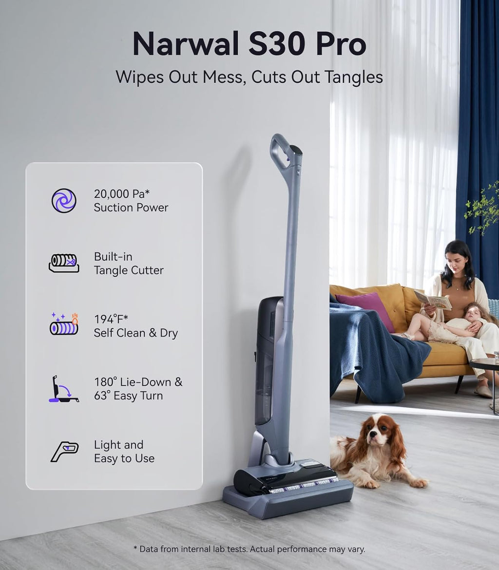 NARWAL Wet Dry Vacuum Cleaner Mop With 20,000Pa Suction - S30 Pro
