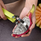 Melon Ball Spoon Set 4-in-1 Stainless Steel Fruit Carving Tool Set, Watermelon Spoon Fruit Tool Set Fruit Carving Tool (Green)