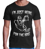 BROOKLYN VERTICAL Adult Halloween Printed T-Shirts Jack O' Lantern Pumpkin Skeleton Fun Costume Designs