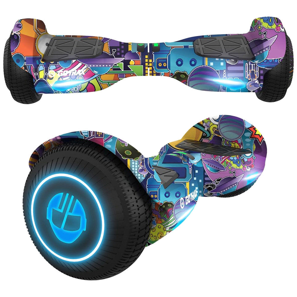 Gotrax EDGE Hoverboard With 6.5-Inch LED Wheels, Dual 200W Motors, 6.2 Mph