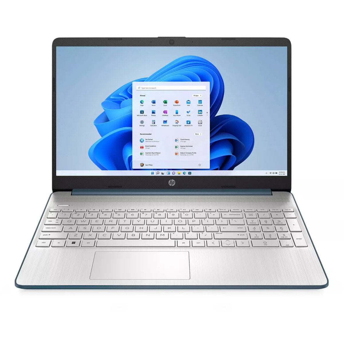 HP 15.6 Inch Laptop, AMD Ryzen 3 5300U, 8GB RAM, 256GB SSD, Blue - 15-ef2025tg