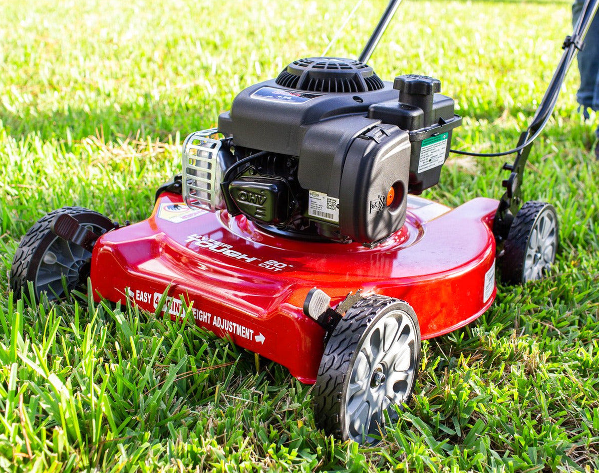 Hyper Tough 20in Gas Push Lawn Mower With 125cc Briggs & Stratton Engine - Prime N Pull