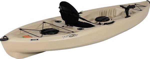 Lifetime Fishing Kayak 10ft 2-Pack With Paddles, UV-Protected HDPE, Tan - Tamarack Angler 100