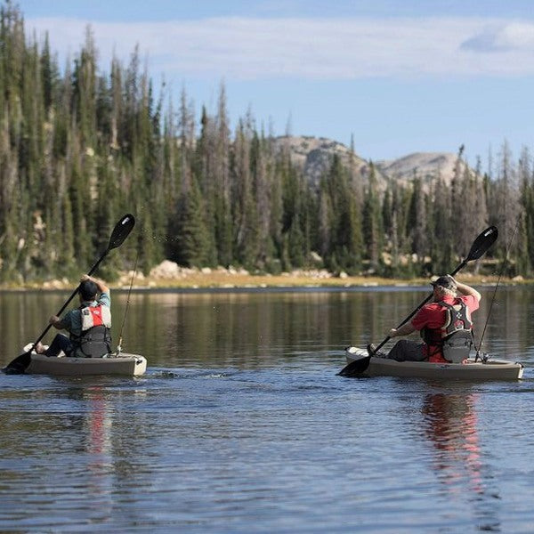 Lifetime Fishing Kayak 10ft 2-Pack With Paddles, UV-Protected HDPE, Tan - Tamarack Angler 100