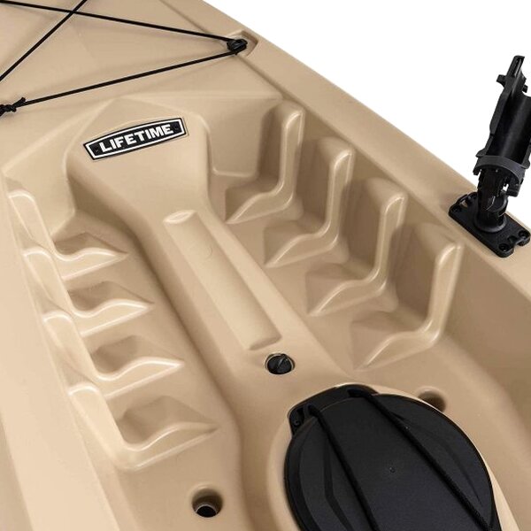 Lifetime Fishing Kayak 10ft 2-Pack With Paddles, UV-Protected HDPE, Tan - Tamarack Angler 100