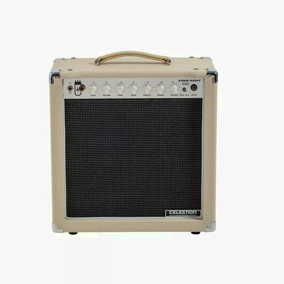 Monoprice Stage Right 15W 1x12 Guitar Combo Tube Amp With Celestion Speaker And Spring Reverb - 611815